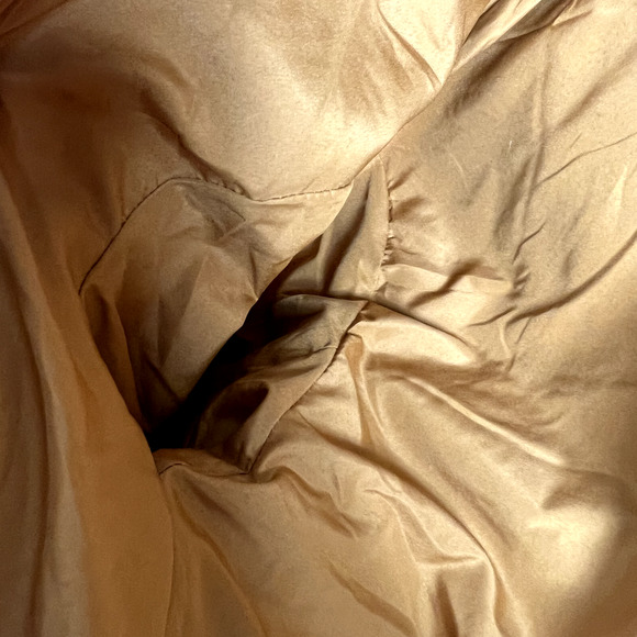 H&M Teddy Coat Jacket Womens XL Orange Brown Fuzzy Comfy Oversized Lined - Picture 8 of 13